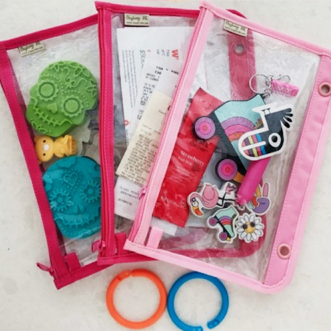 Multi-purpose activity bag, narrow and long, double-sided transparent (AB29) | Transparent & clear HD PVC storage bag