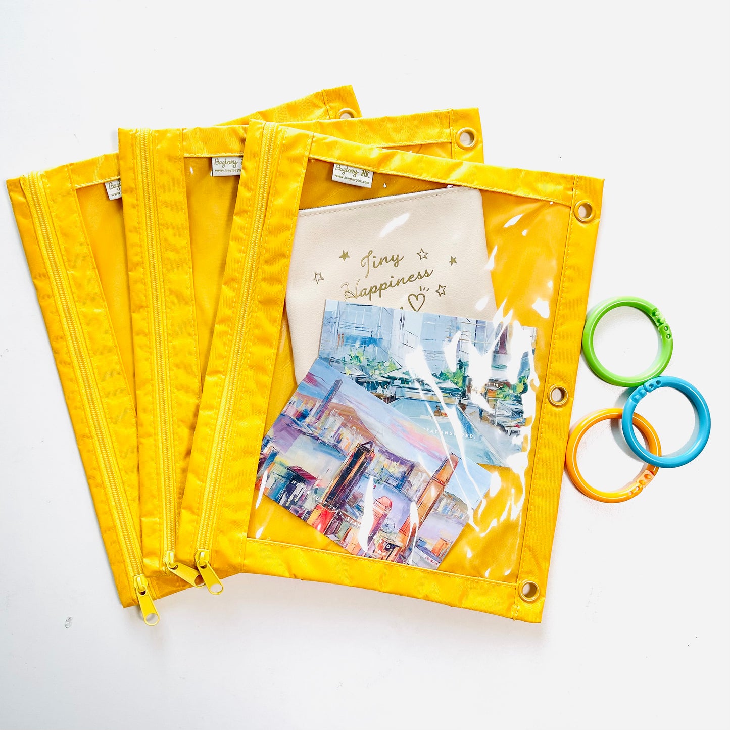 Multi-purpose activity bag wide style | Single side transparent PVC body (AB32)