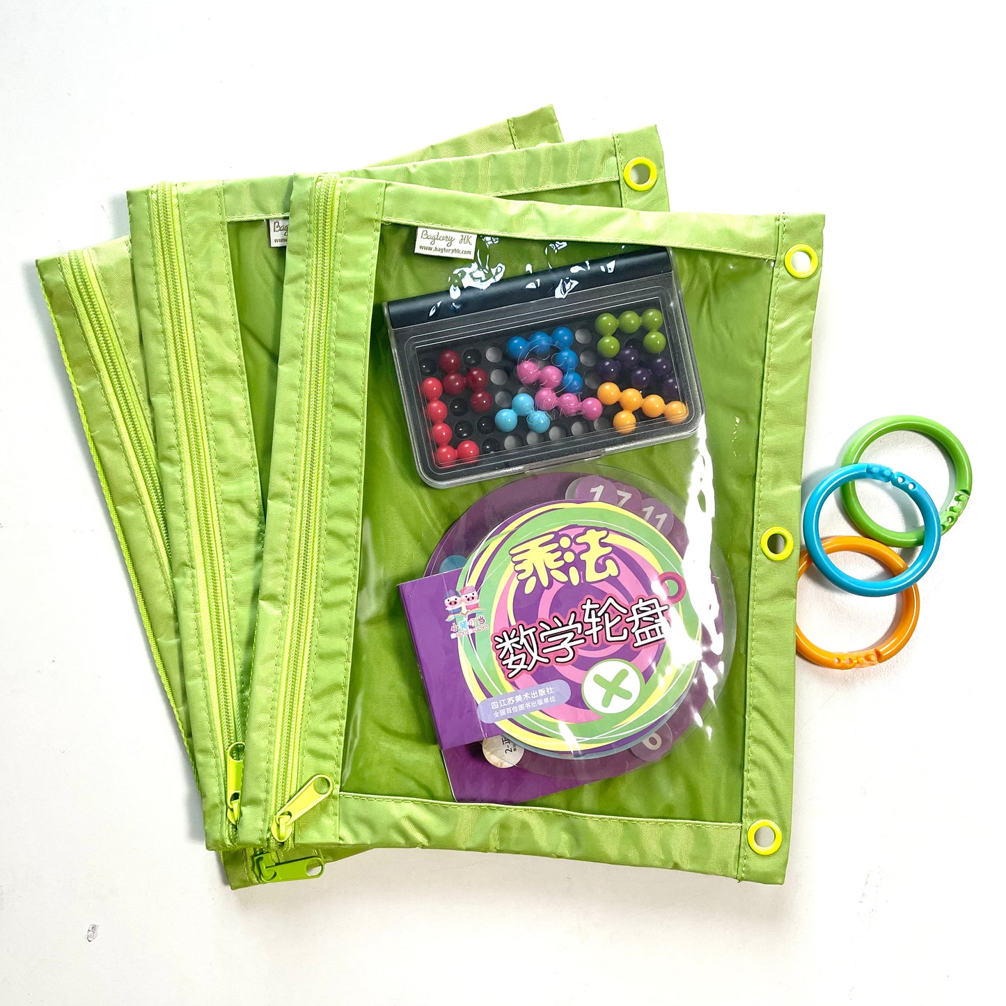 Multi-purpose activity bag wide style | Single side transparent PVC body (AB32)