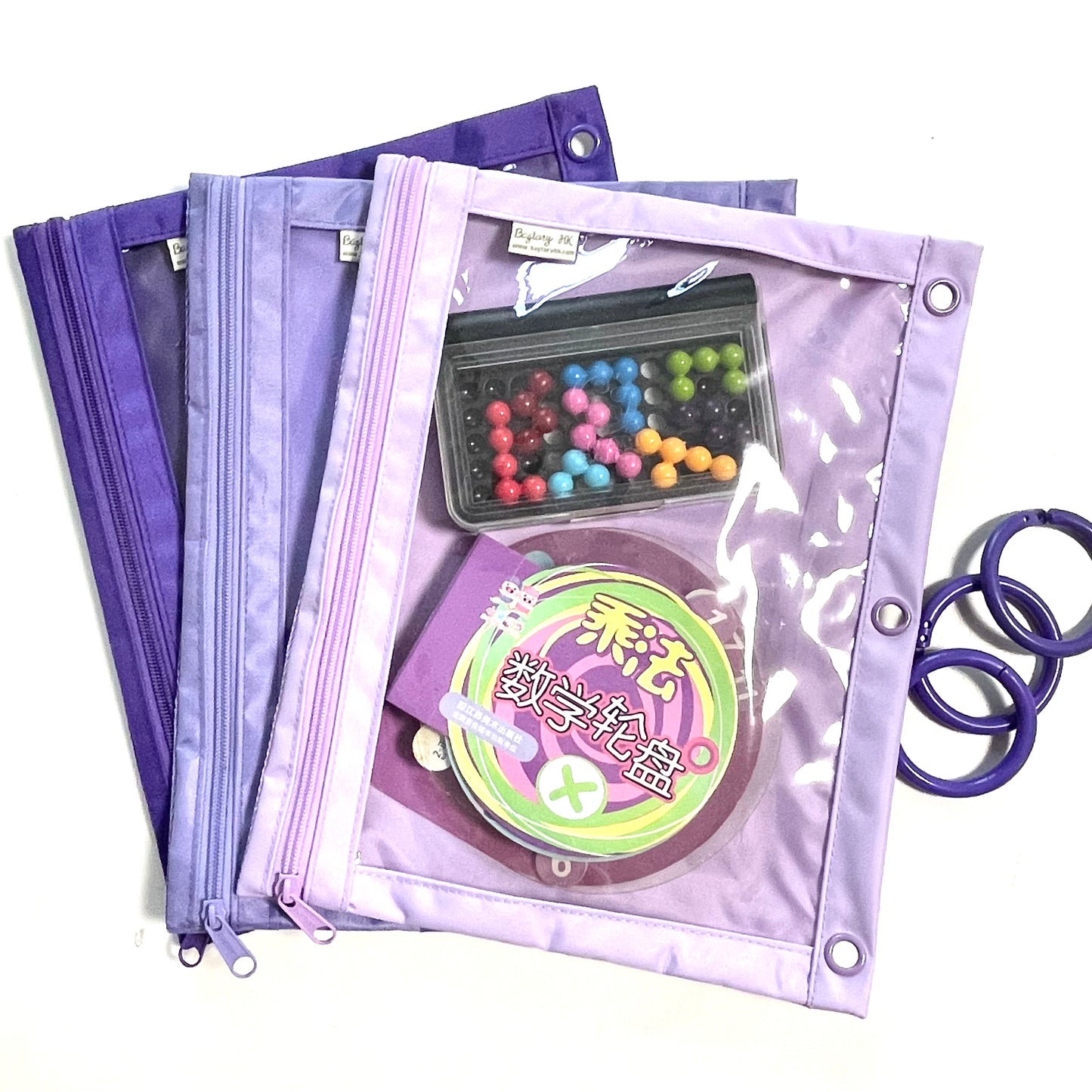 Multi-purpose activity bag wide style | Single side transparent PVC body (AB32)