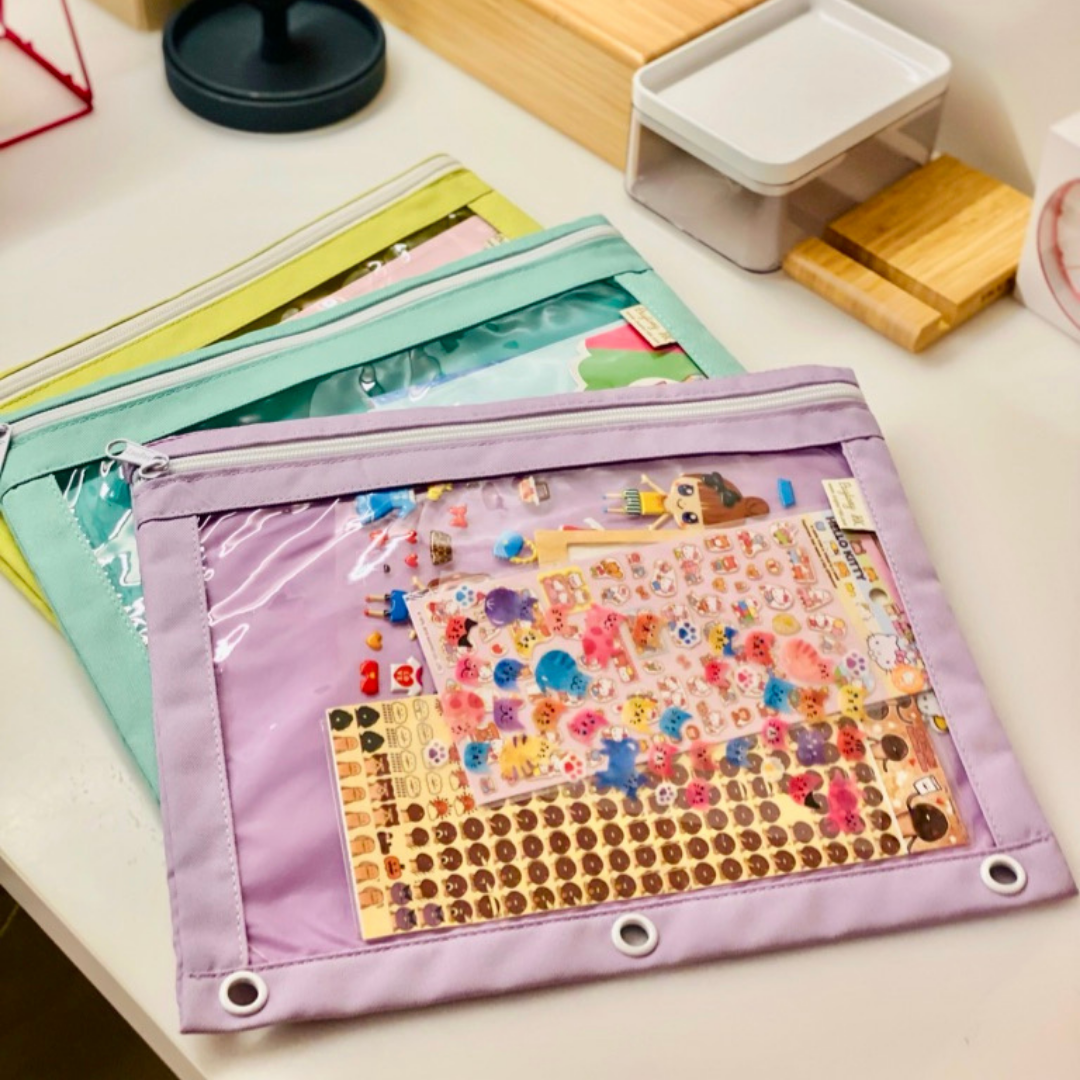 BAGTORY E-See Multi-Purpose Activity Bag (2 or 3 piece per set) | AB29 | Narrow Style (rubber ring sold separately), store for small items