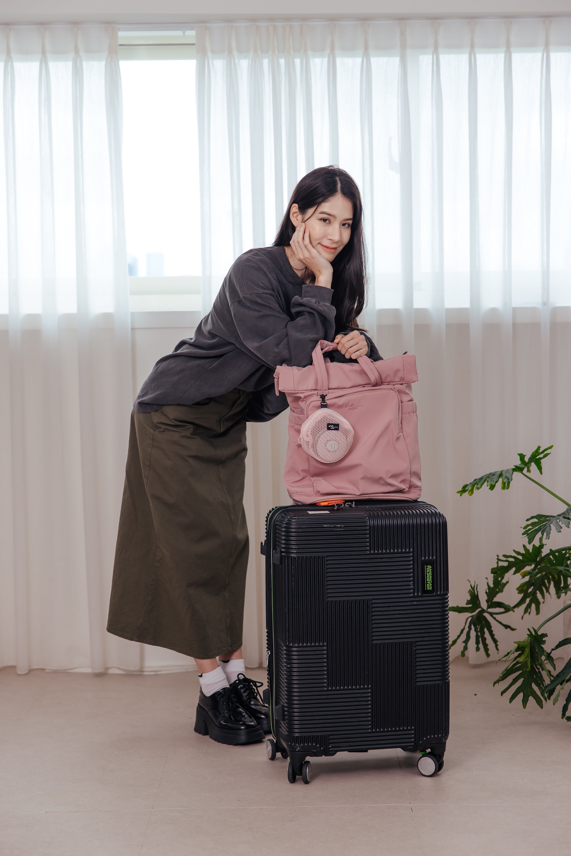 ME Antonia 休閒通勤背包 乾燥玫瑰