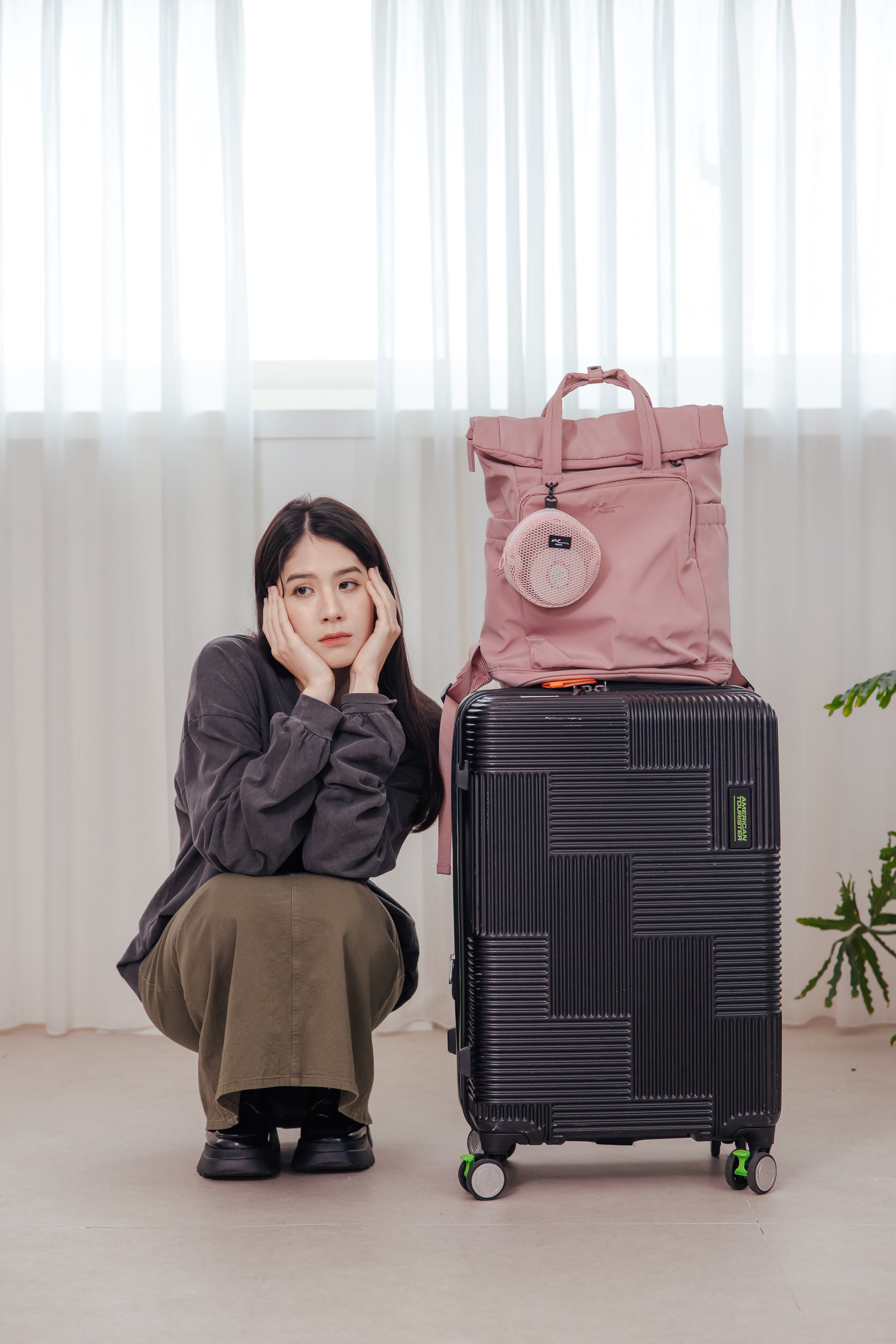 ME Antonia 休閒通勤背包 乾燥玫瑰