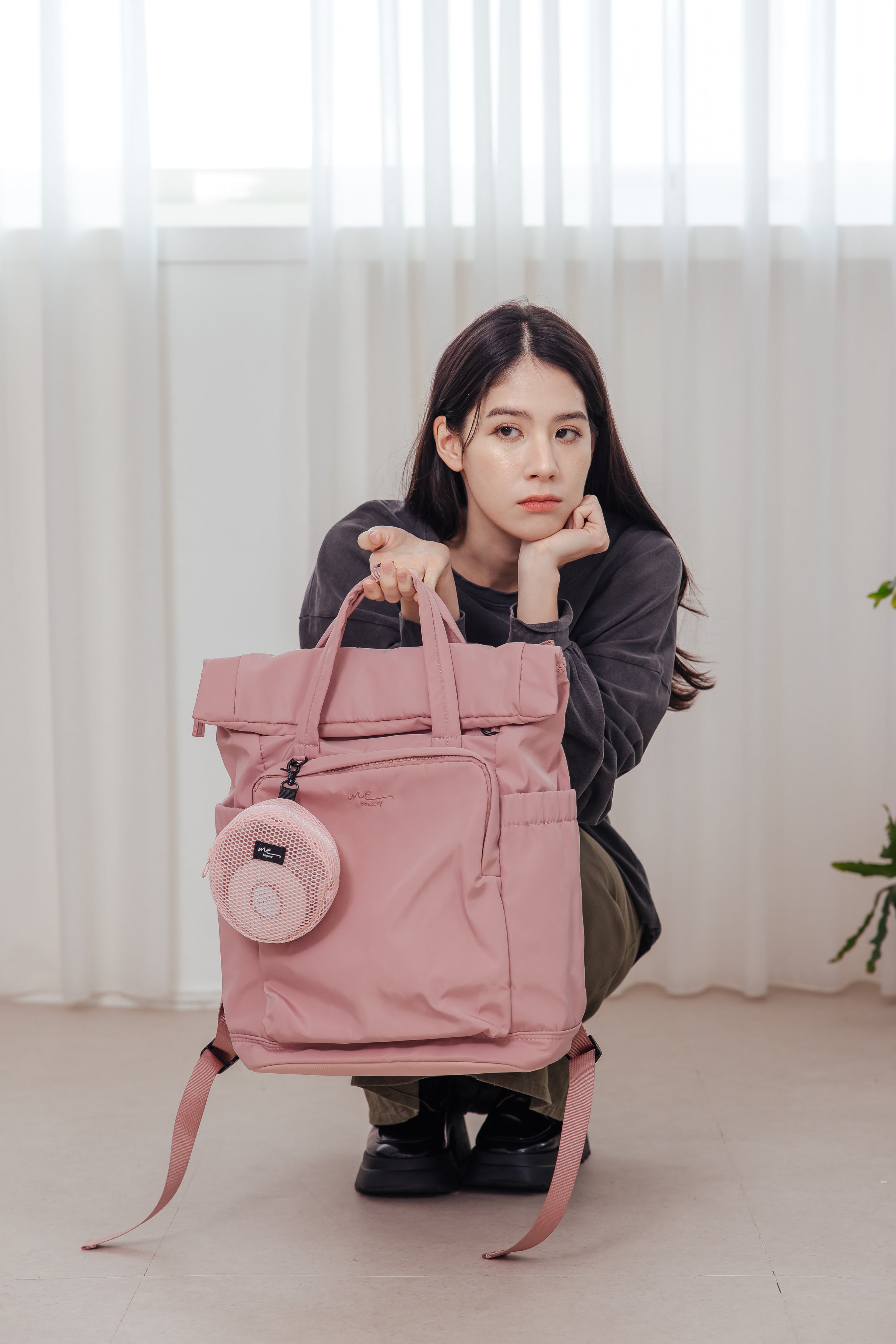 ME Antonia 休閒通勤背包 乾燥玫瑰