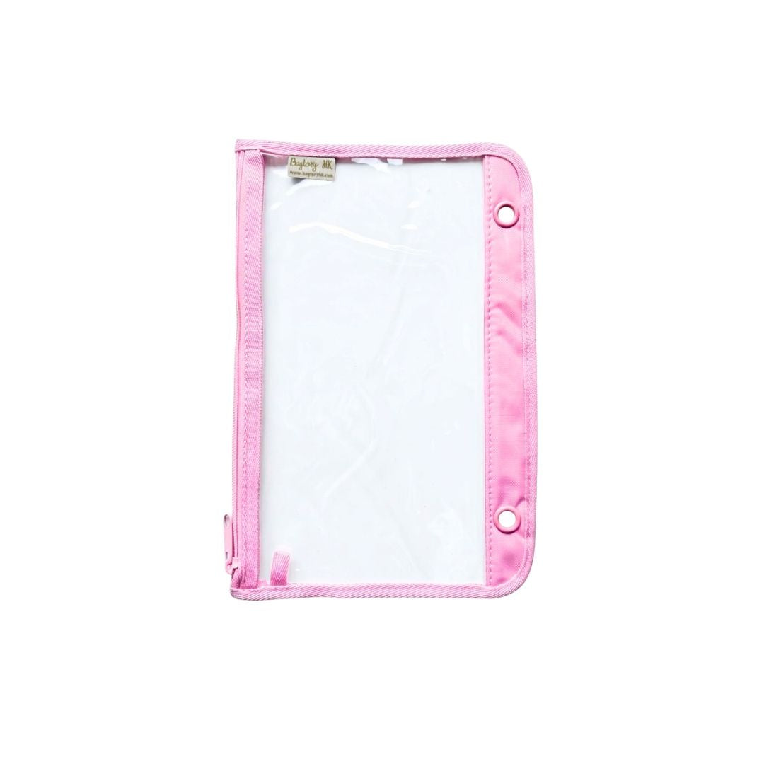 Hello Holder (Clear) Loose-leaf Folder (Pink)