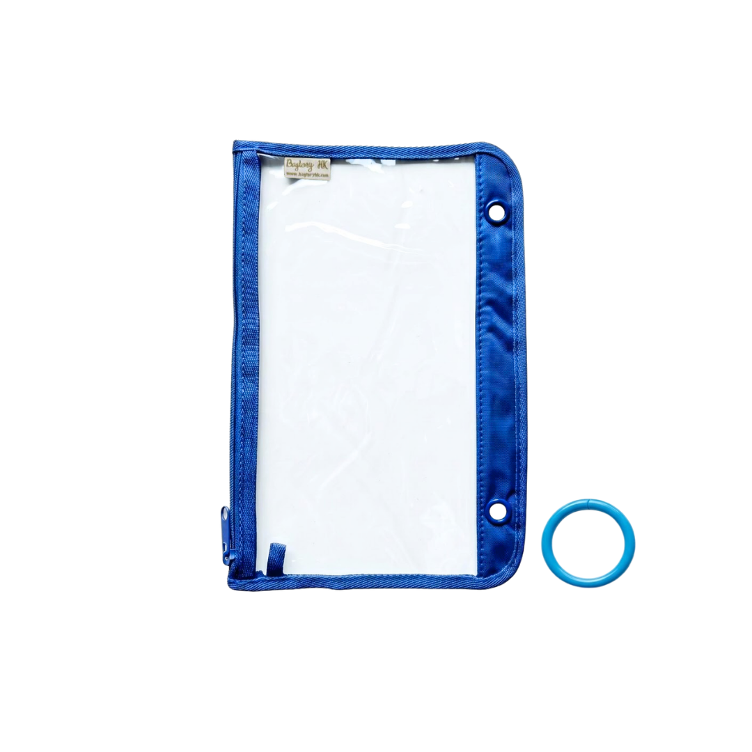 Hello Holder (Clear) Clear Loose-leaf Bag (Dark Blue)