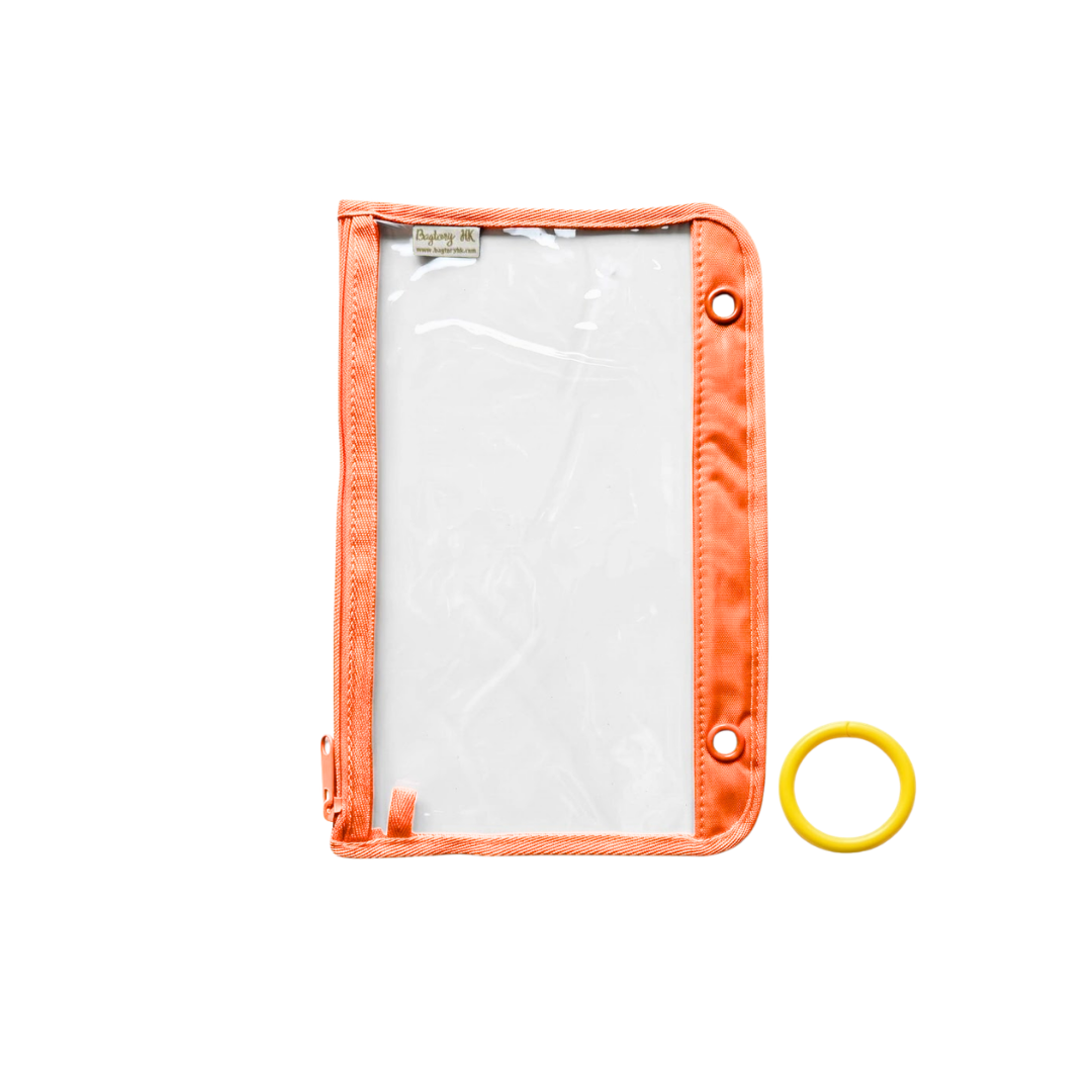 Hello Holder (Clear) Loose-leaf Bag (Orange)