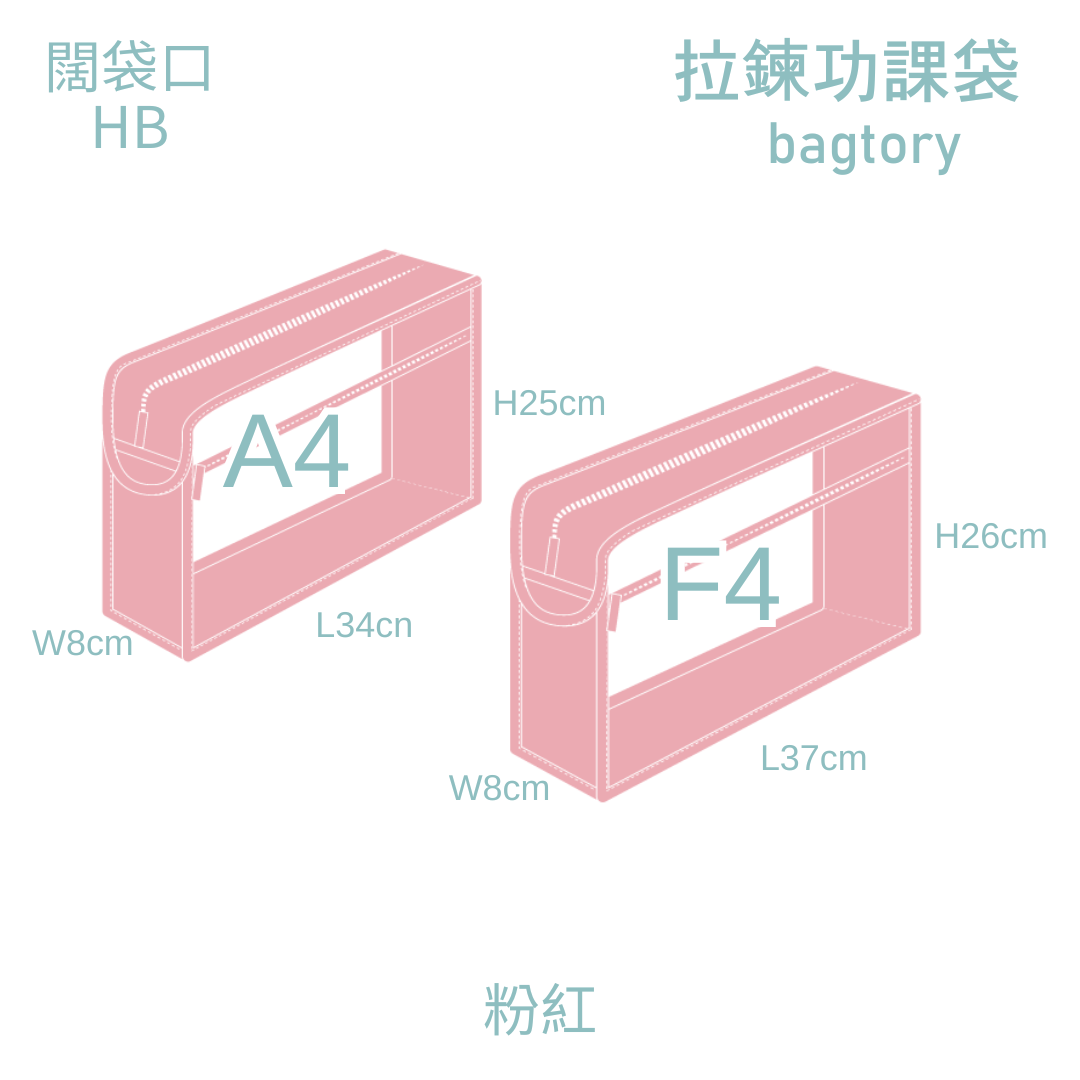Zipper homework bag | Wide opening A4 F4 (HB) | Transparent & clear PVC body | Book paper document (1 piece/pack)