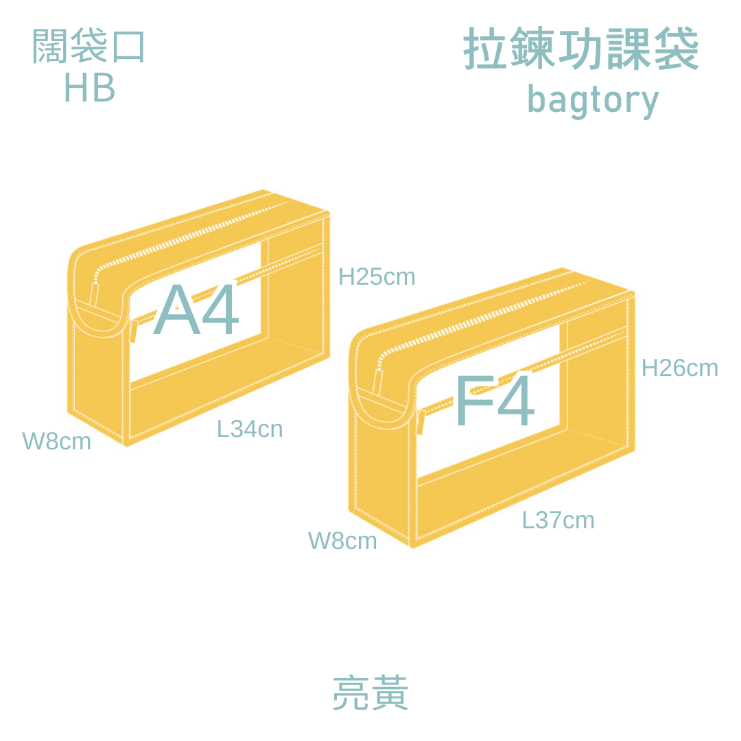Zipper homework bag | Wide opening A4 F4 (HB) | Transparent & clear PVC body | Book paper document (1 piece/pack)