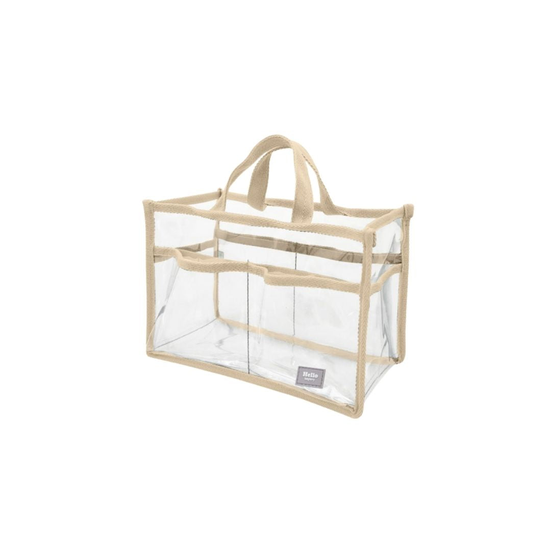 Hello Baggy (L) 4L 多格小提袋 (米色) - L25 x W10 x H16 cm