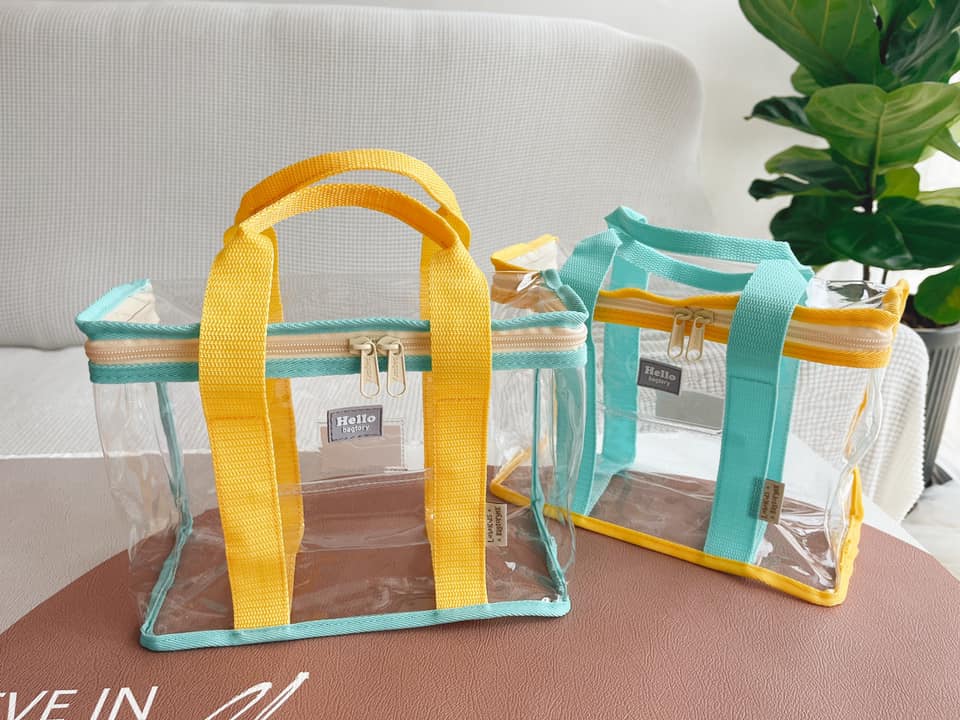 Hello Boxy 7L 午餐袋 小提袋 (藍鳥x亮黃) - L27 x W13 x H19 cm 1個裝 (反色隨機發貨)