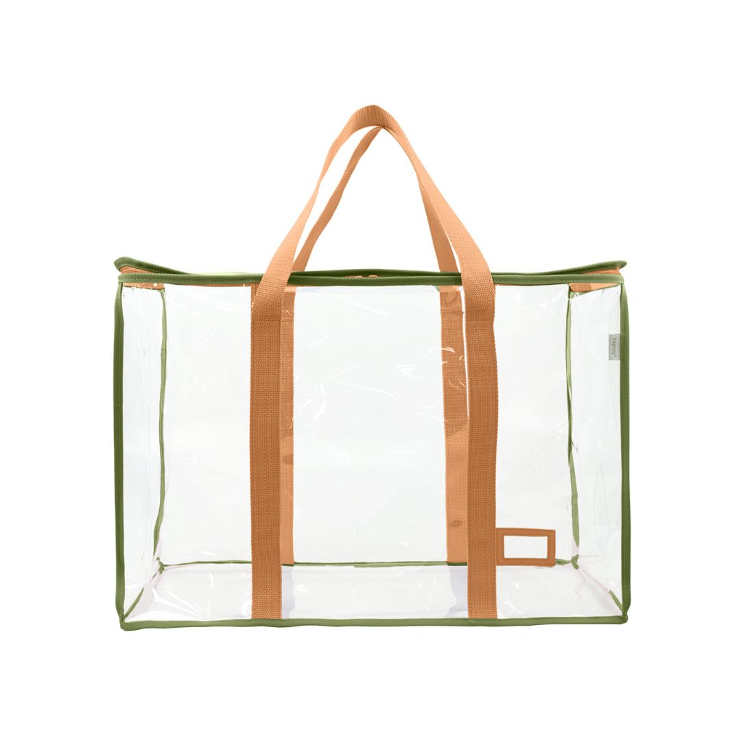 Hello Boxy 48L 手提式 高清儲物袋 (橘橙x抹茶) - L55 x W21.5 x H40 (cm)
