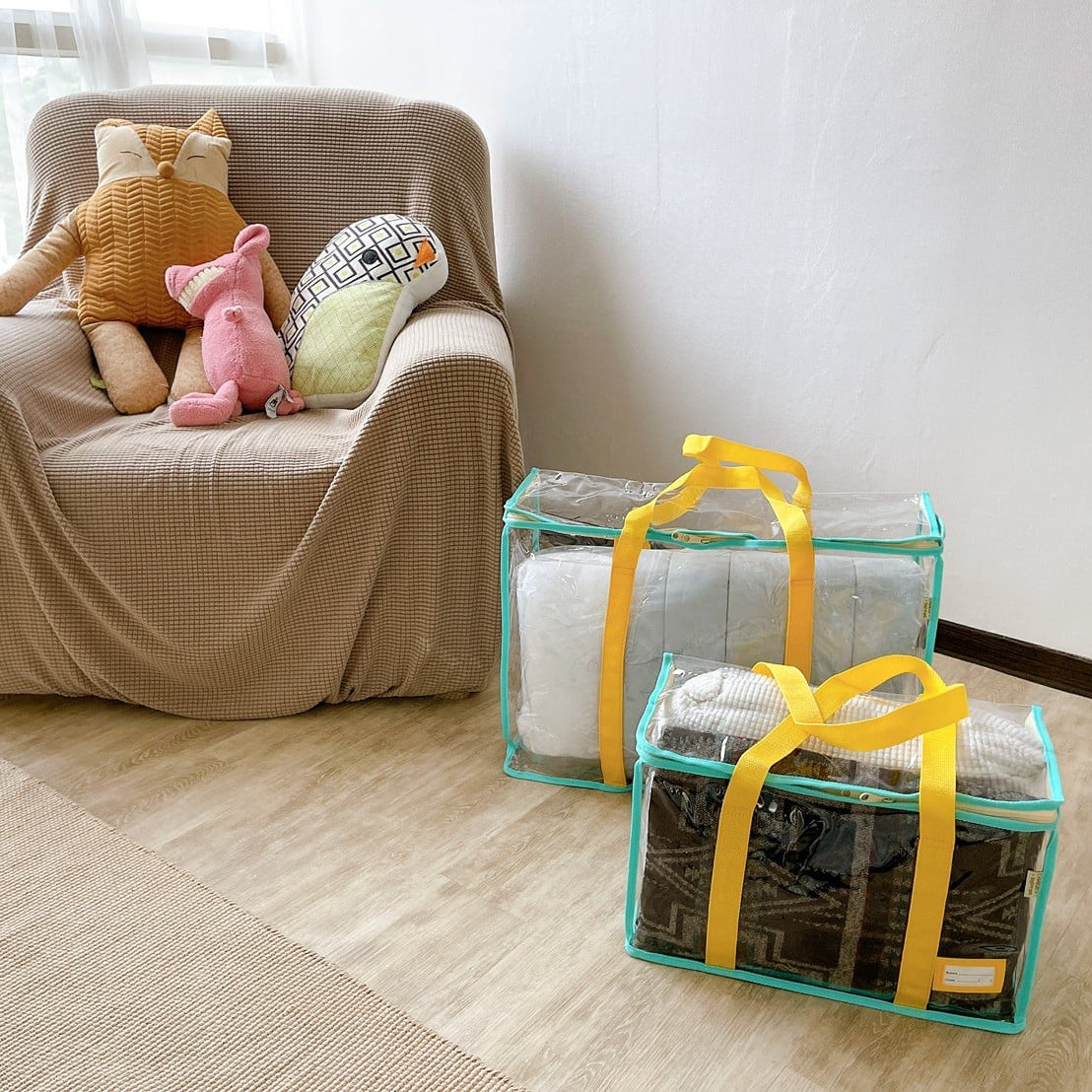 Hello Boxy 48L 手提式 高清儲物袋 (草莓) - L55 x W21.5 x H40 (cm)