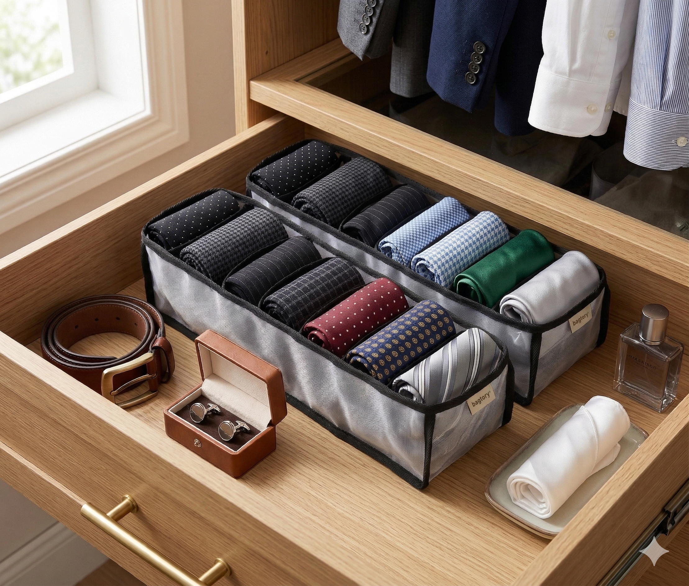 Hello Divvy 高密網收納格 30D (7格) 曜石黑 - L30 x W11.5 x H11.5 cm