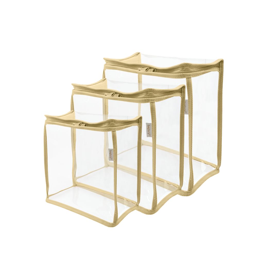 Hello Finn Bundle 混款 3個裝 5L+9L+14L 3個裝 慳位式 高清儲物袋 (卡其)