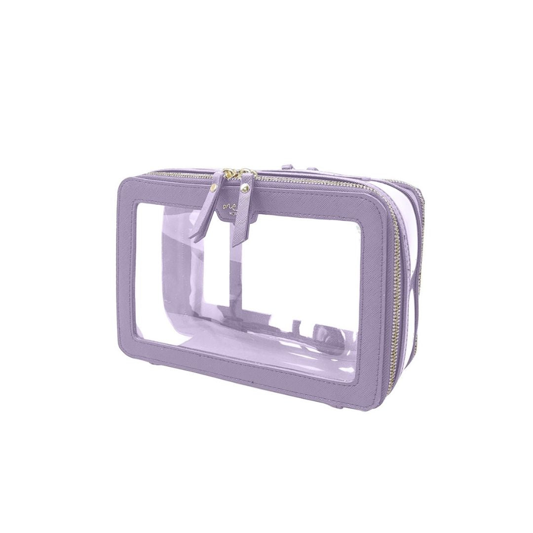 ME Clarity 3L 方形化妝包 M 雙層 (浪漫紫) - L22 x W10 x H14cm