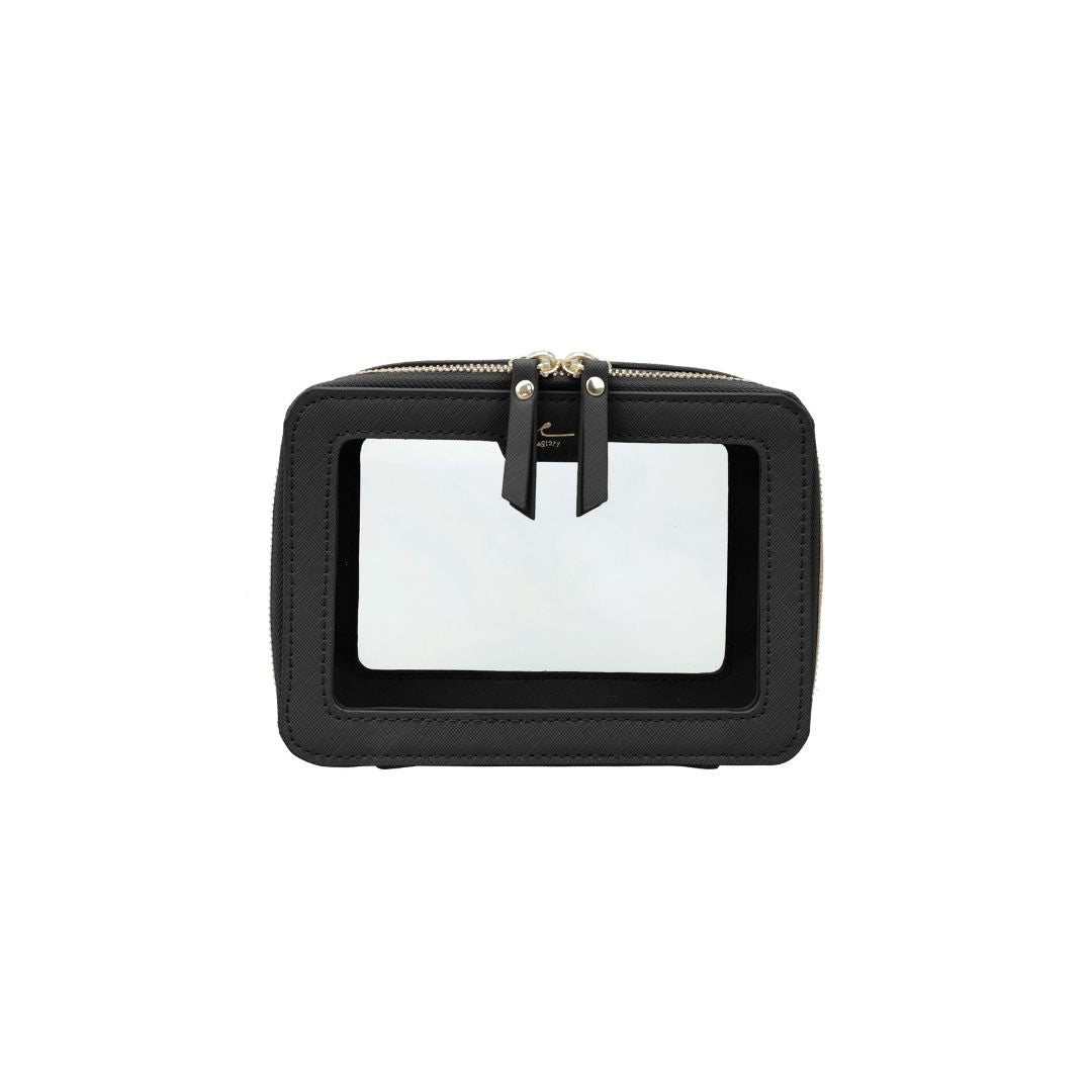 ME Clarity 1.5L ME02S 方形化妝包 S 單層 (亮黑) - L19 x W6 x H13.5cm