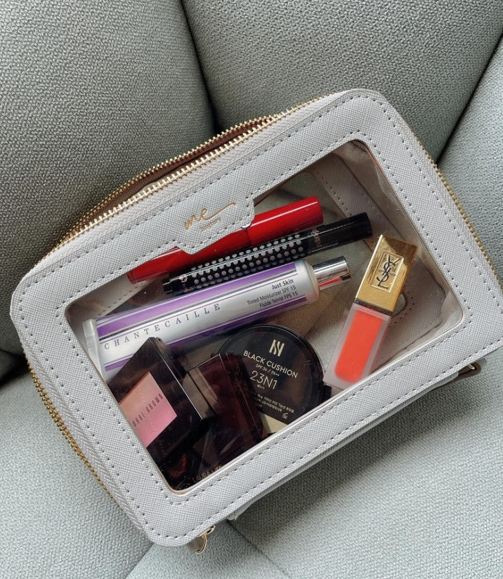 ME Clarity 1.5L ME02S 方形化妝包 S 單層 (亮黑) - L19 x W6 x H13.5cm