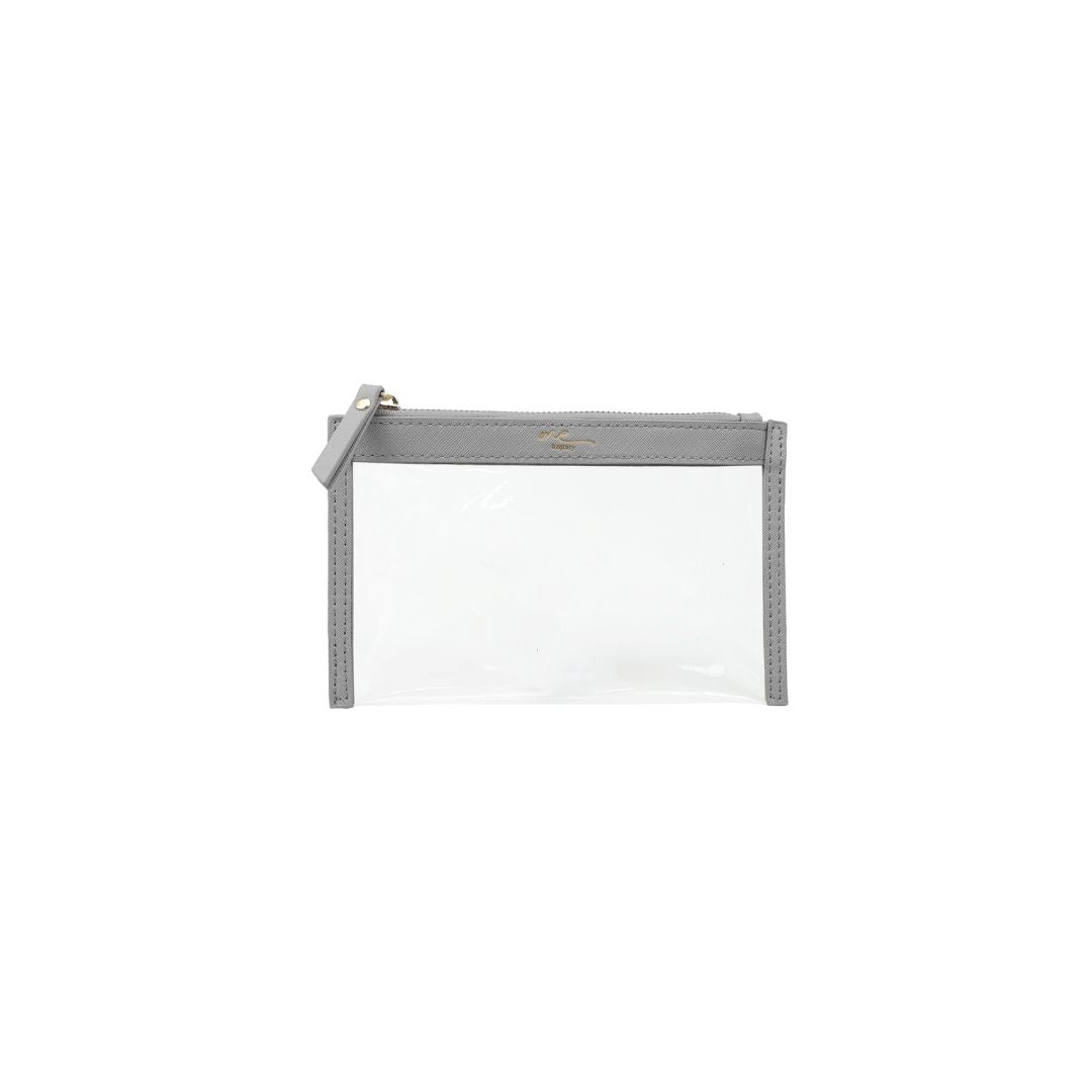 ME Clarity 35cm(長+闊) 扁扁化妝袋 S (銀灰) - L21.5 x W13.5 cm