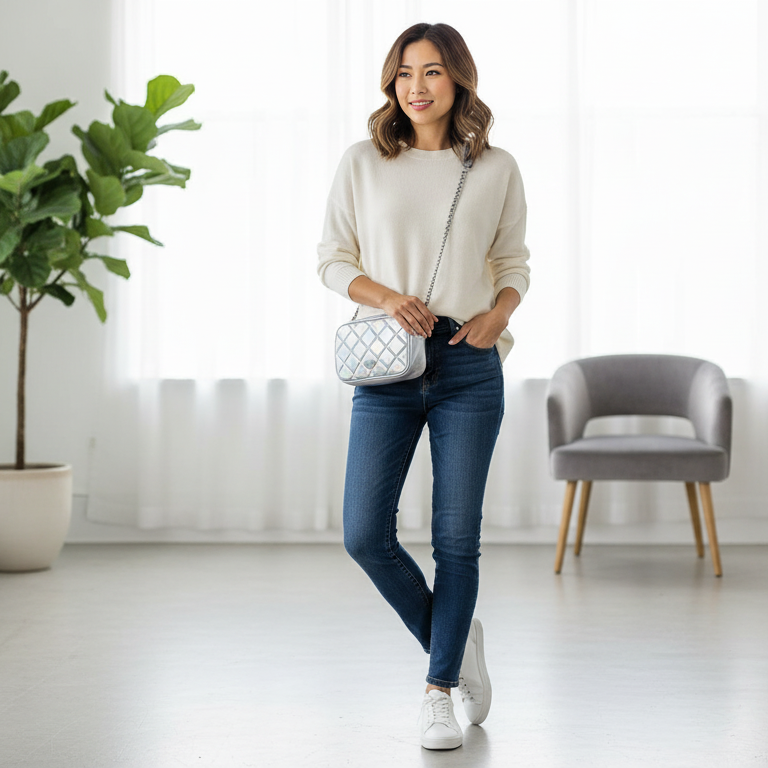 ME Cora PU菱格間棉相機包