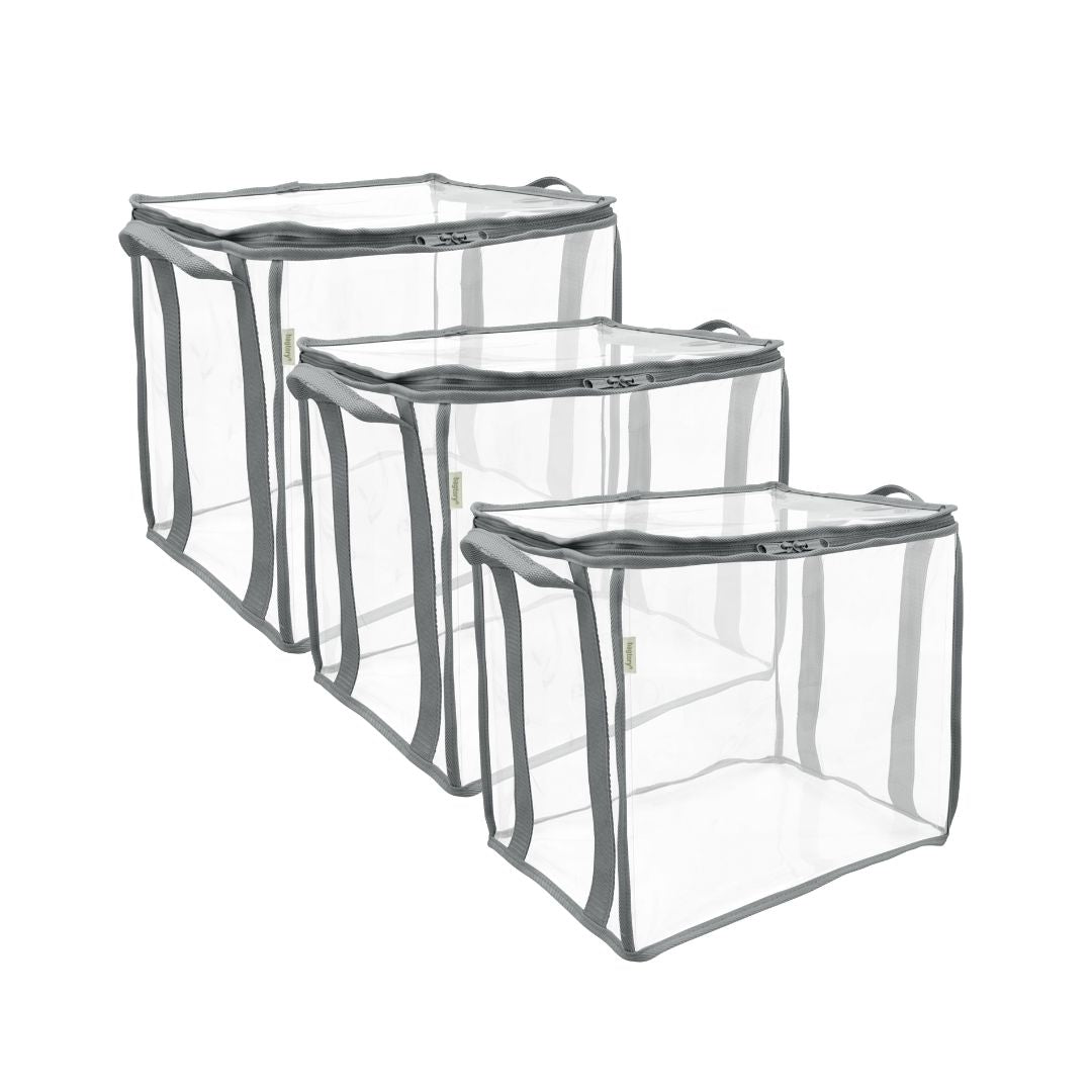 Hello Migo Bundle 53L 3個裝 側挽式 高清儲物袋 (灰色) - L46 x W36 x H32 cm