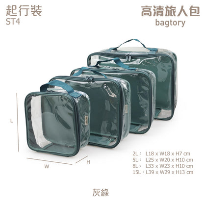 HD traveler bag | Transparent & clear PVC body | Miscellaneous and clothing storage