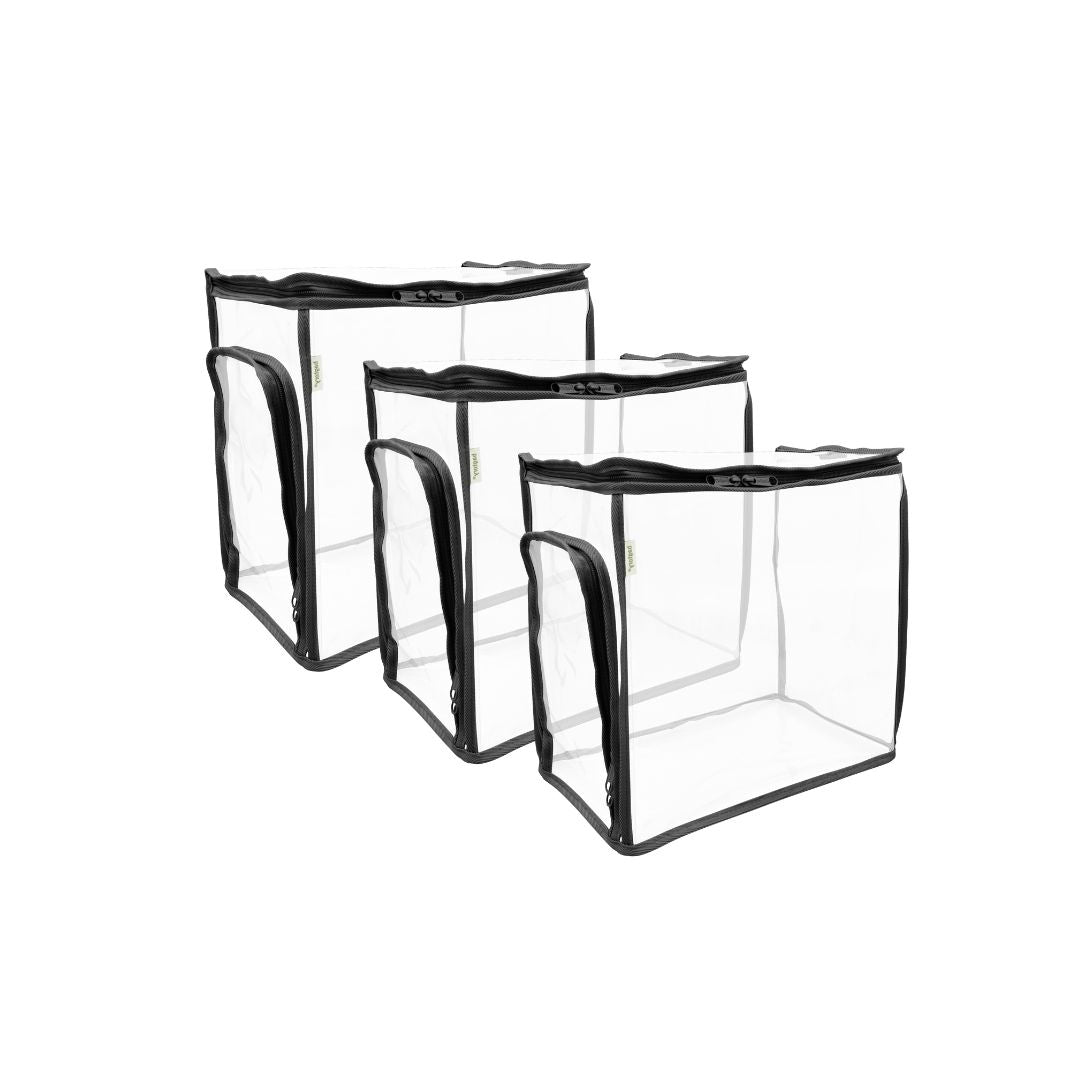 Hello Ace Bundle 20L 3個裝 雙口式 高清儲物袋 (黑色) - L32 x W20 x H32cm
