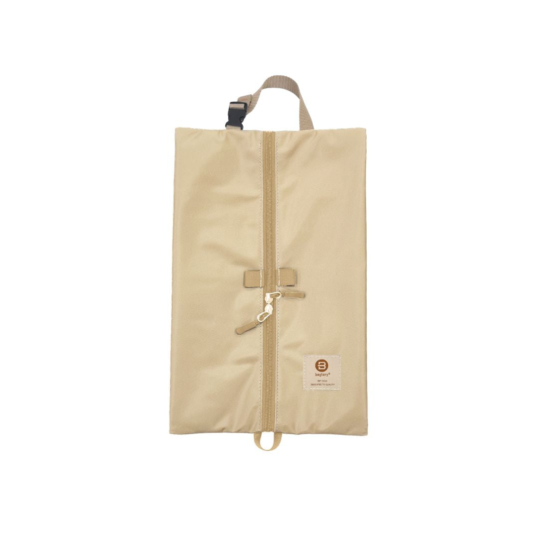 [bagtory pro系列] Hello Flexi 變形鞋袋 - L35.5 x W25.5cm (摩卡)