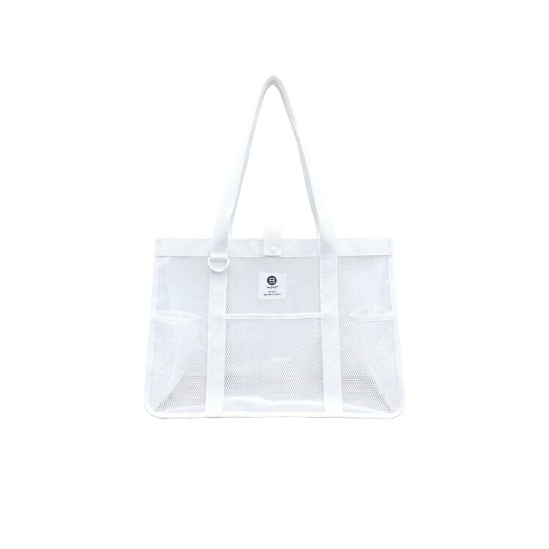 [bagtory pro系列] Hello Toteby (S) 日常/通勤托特包 - L35 x W14 x H26.5 cm (白色)