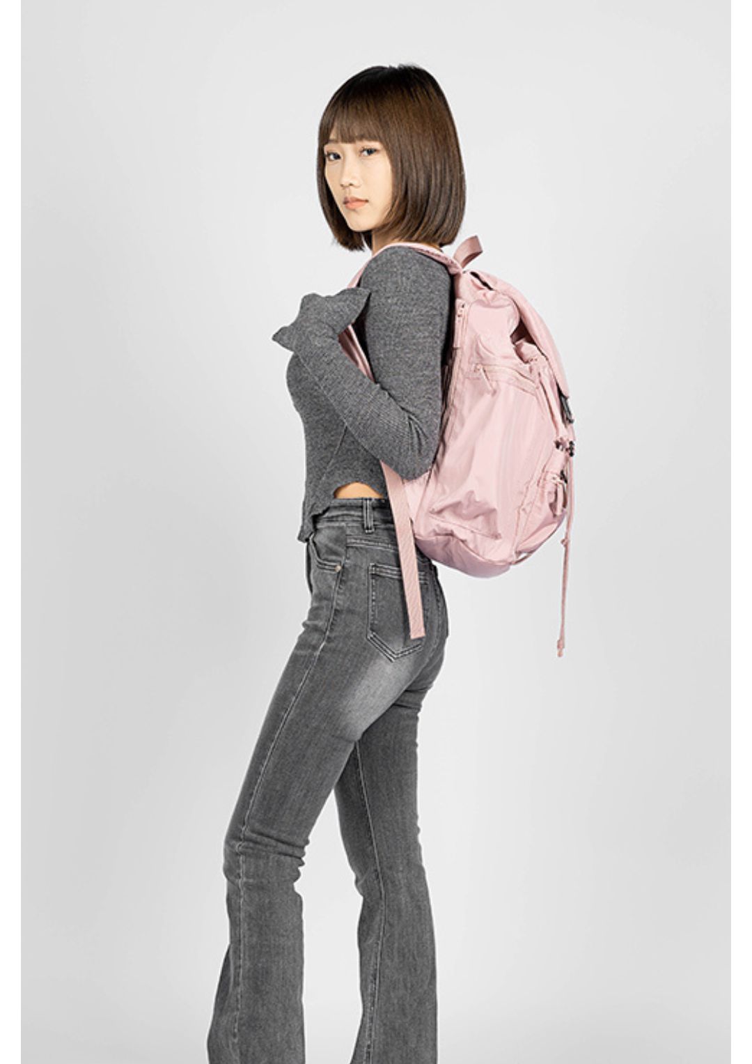 ME Caroline 多袋口旅行背包 乾燥玫瑰