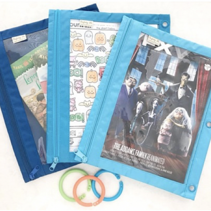 Multi-purpose activity bag wide style | Single side transparent PVC body (AB32) 