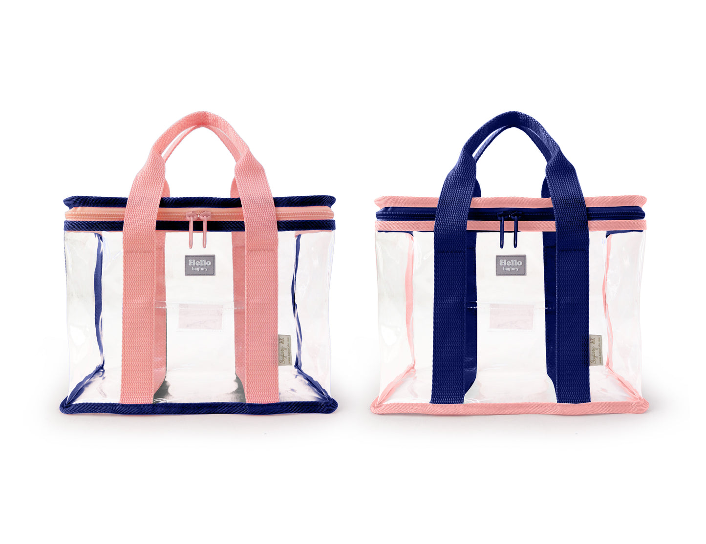 Hello Boxy lunch bag | Small tote bag (BX) | Transparent & clear HD PVC storage bag