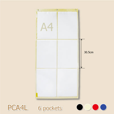 Letter notification hanging bag | A4 large grid pocket chart | PCA4 | Card bill document