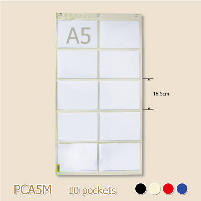 A5 large grid hanging bag | PCA5 | Pocket chart | Letter word alphabet storage bag